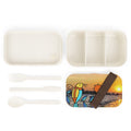 Bento Lunch Box — Coastal Sunrise Bird Design (Portable Japanese Lunchbox)
